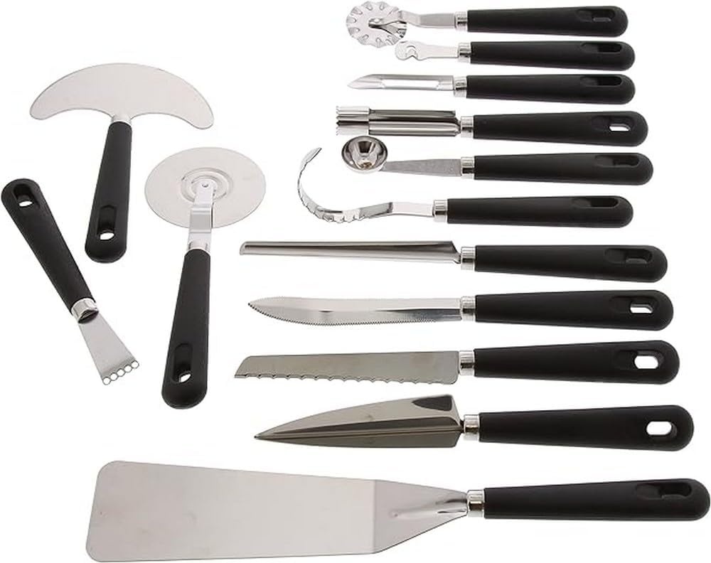 Pradel Excellence Keukengerei Koffer - 22-Delige Messenset - Zwart - 50 x 28 cm