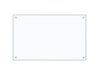 vidaXL Spatscherm keuken 80x50 cm gehard glas transparant
