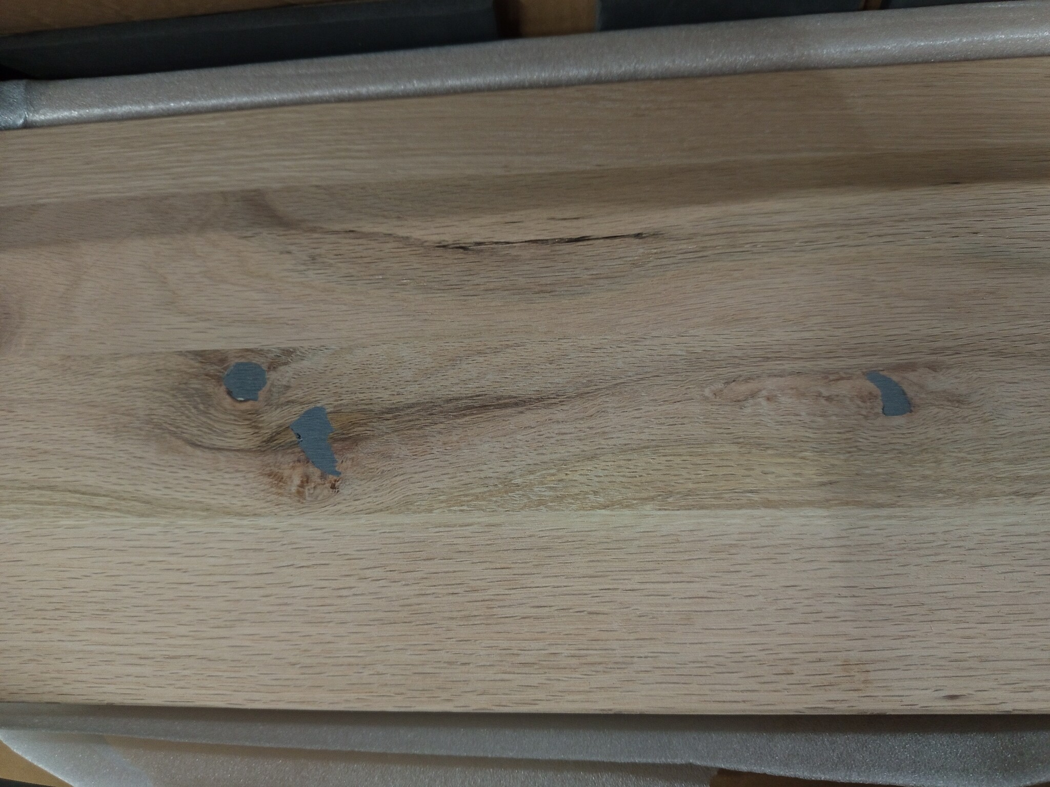 vidaXL Vensterbanken 2 st onbehandeld 90x25x2 cm massief eikenhout