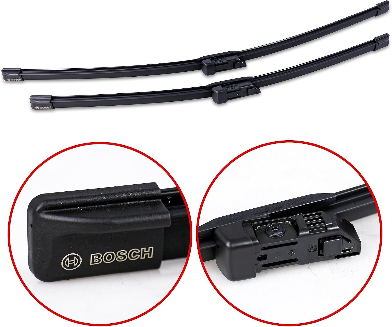 Bosch Aerotwin A297S Ruitenwisser Set voor Audi, Porsche en Volvo - 600 mm & 500 mm - Zwart