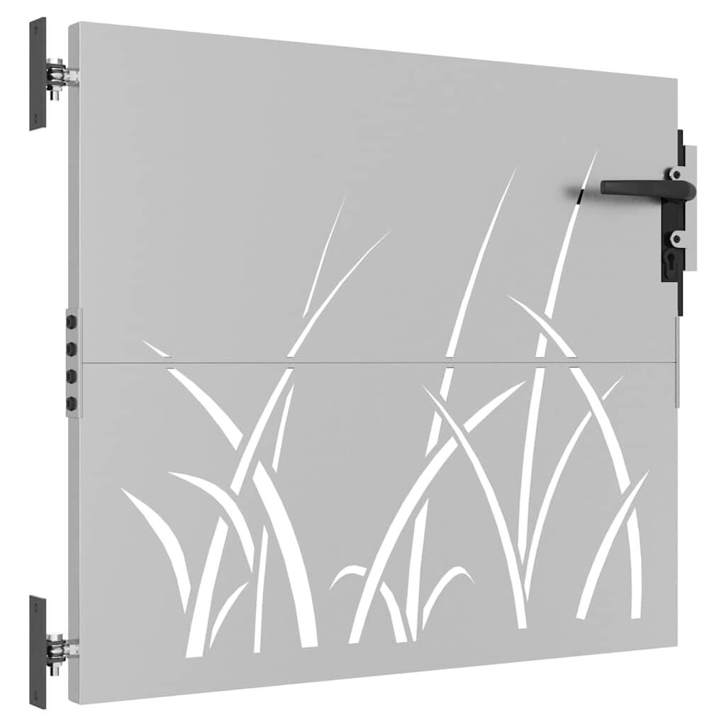 vidaXL Poort 85x75 cm grasontwerp cortenstaal