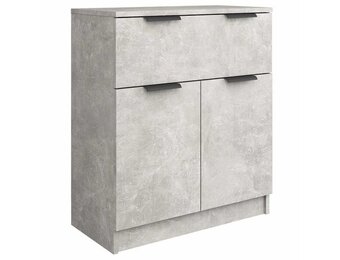 vidaXL Dressoir 60x30x70 cm bewerkt hout betongrijs