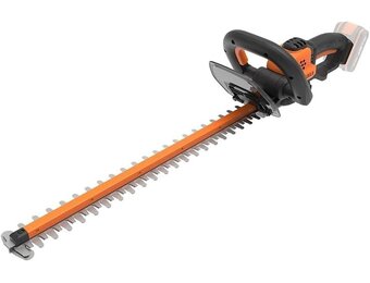 WORX WG264E.9 Accuheggenschaar, 20 V, efficiënte en nauwkeurige snit door hoogwaardig dubbel lemmet, 56 cm zwaardlengte, mespuntbescherming, compatibel met PowerShare, zonder accu en oplader