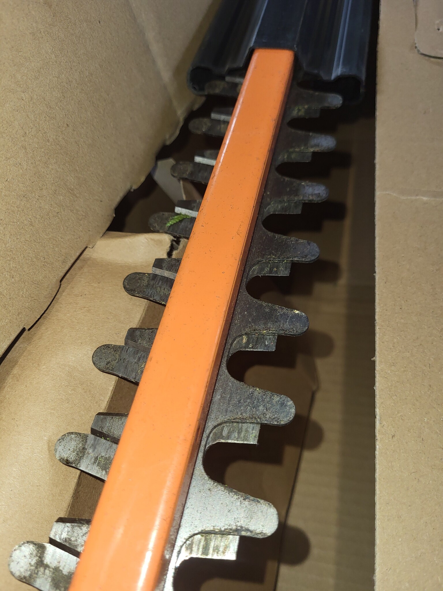 WORX WG264E.9 Accuheggenschaar, 20 V, efficiënte en nauwkeurige snit door hoogwaardig dubbel lemmet, 56 cm zwaardlengte, mespuntbescherming, compatibel met PowerShare, zonder accu en oplader