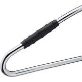 Relaxdays kledinghanger auto voor hoofdsteun, set van 2, antislip, staal, kleerhanger voor autostoel, zilver/zwart