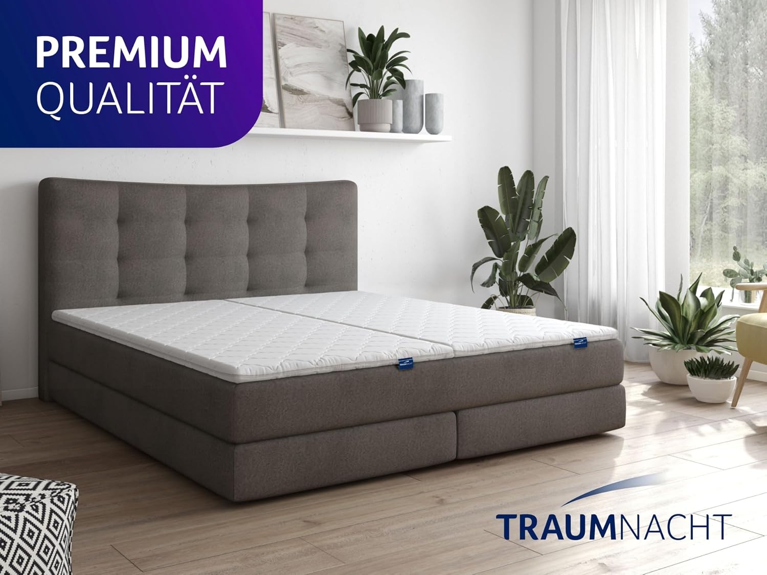Traumnacht Comfortschuim Matrastopper - Ergonomisch & Drukverlagend - 80 x 200 cm - Wit