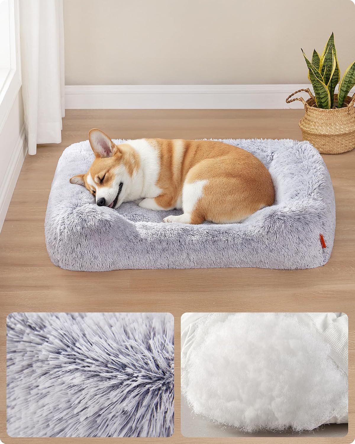 Feandrea Hondenbed, 91 x 68 x 18 cm, Afneembare en machinewasbare hoes