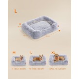Feandrea Hondenbed, 91 x 68 x 18 cm, Afneembare en machinewasbare hoes