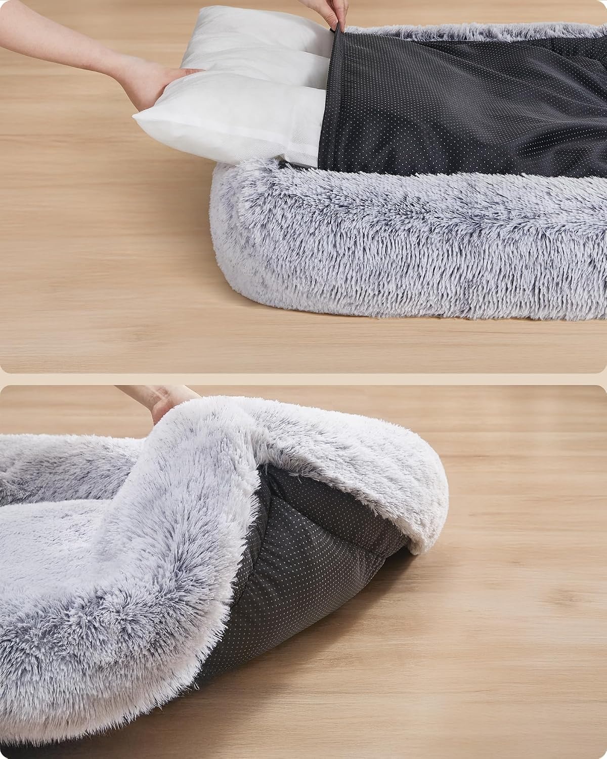 Feandrea Hondenbed, 91 x 68 x 18 cm, Afneembare en machinewasbare hoes