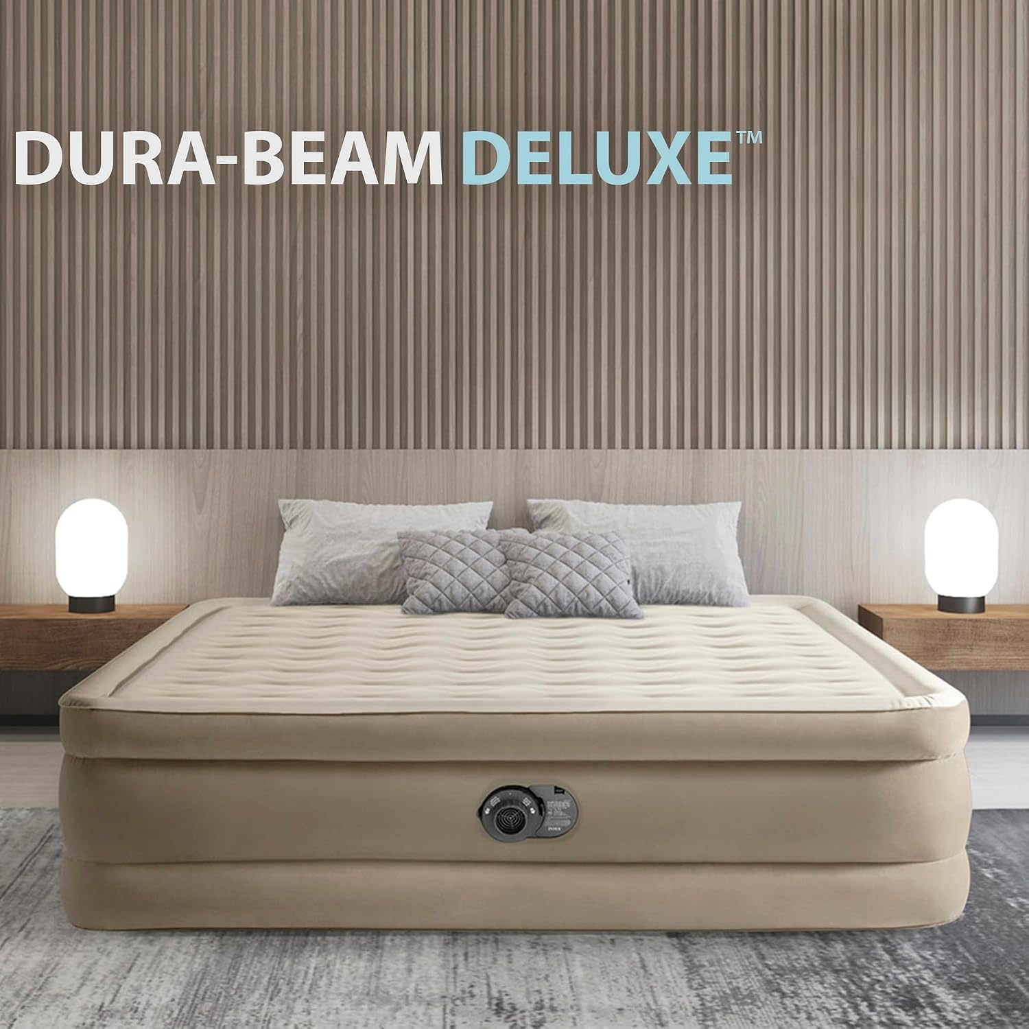 Intex Dura-Beam Ultra Plush Luchtbed - 152 x 203 x 46 cm - Crème