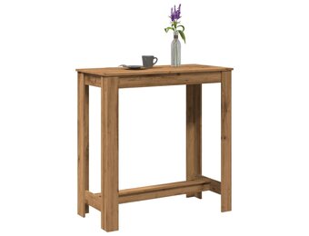 vidaXL Bartafel 102x50x103,5 cm bewerkt hout artisanaal eikenkleurig