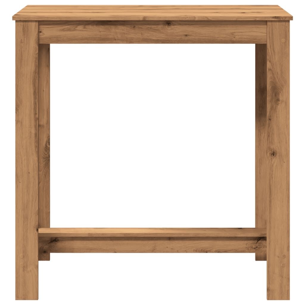vidaXL Bartafel 102x50x103,5 cm bewerkt hout artisanaal eikenkleurig