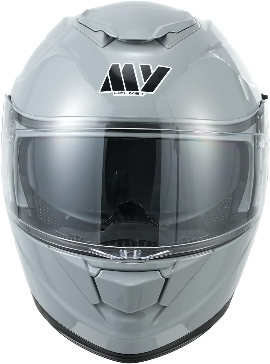 MY 935 Systeemhelm - ECE 22.06 Gekeurd - Grijze Modulaire Motorhelm met Dubbel Vizier