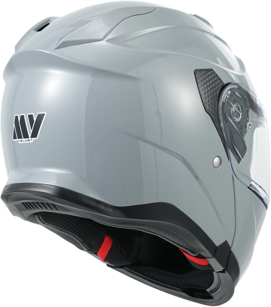 MY 935 Systeemhelm - ECE 22.06 Gekeurd - Grijze Modulaire Motorhelm met Dubbel Vizier