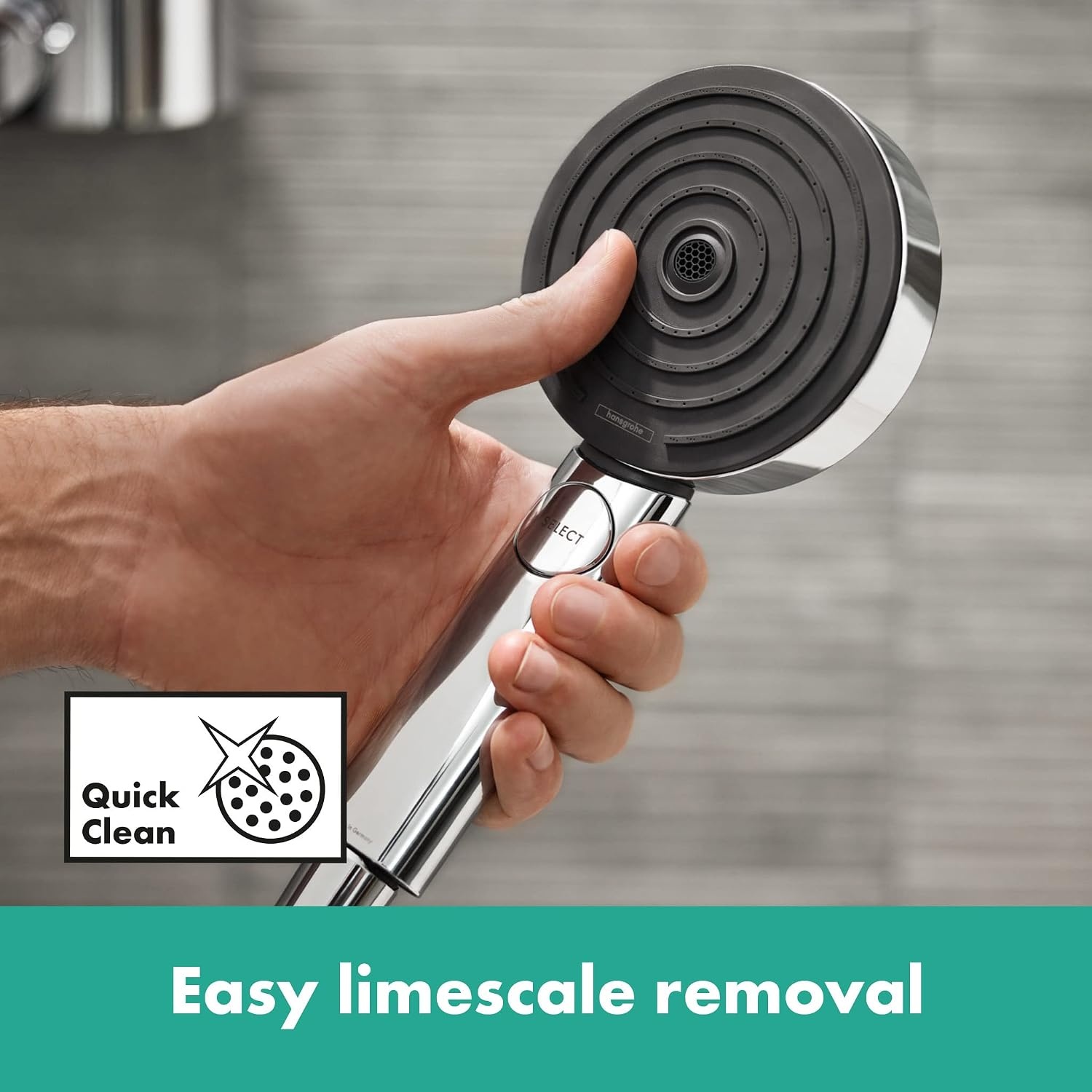 hansgrohe Pulsify Select S handdouche 105 mm - chroom - waterbesparend
