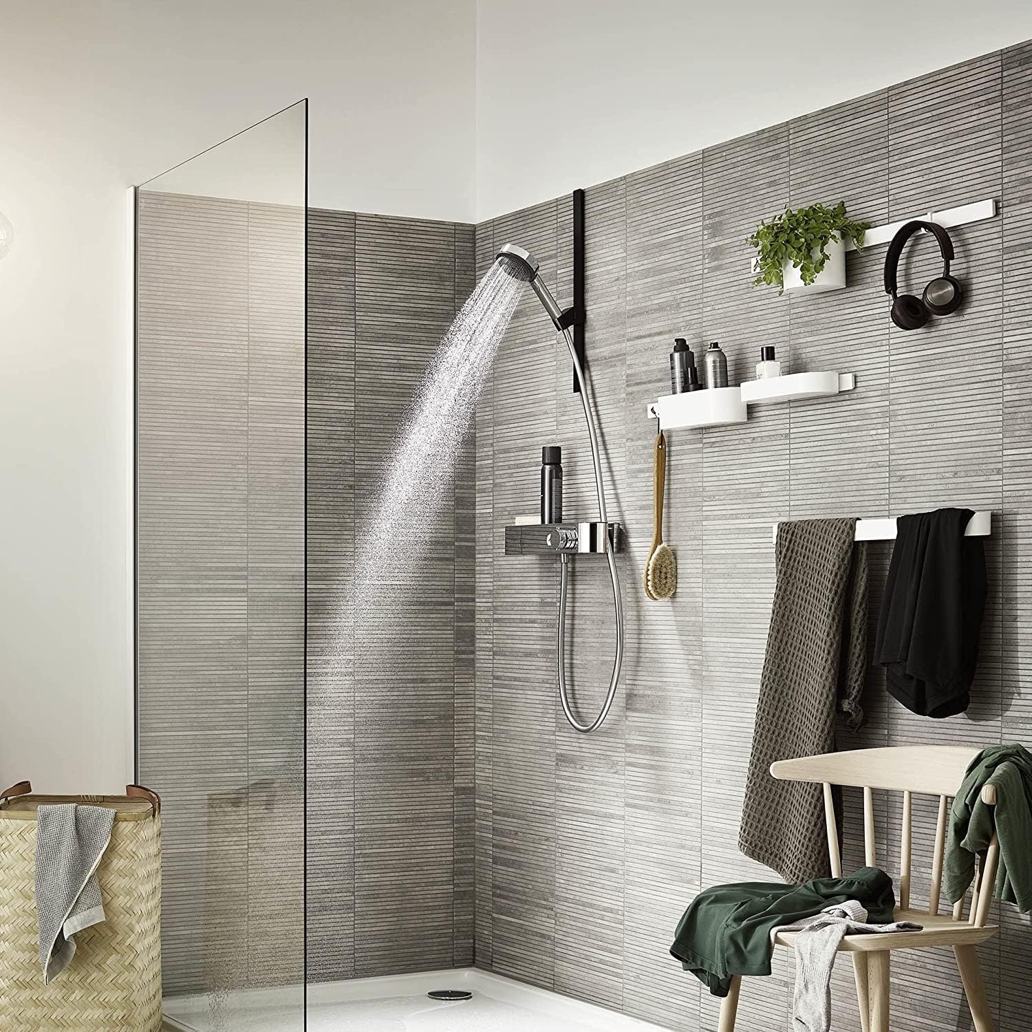 hansgrohe Pulsify Select S handdouche 105 mm - chroom - waterbesparend