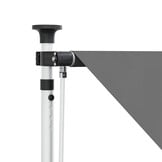 vidaXL Handmatig uitschuifbare luifel Lichtgrijs 400 cm