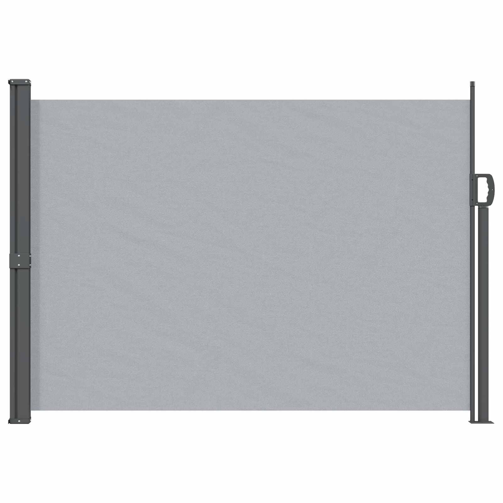 vidaXL Uittrekbaar Zijscherm 120 x 300 cm 100% polyester ijzer staal
