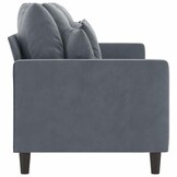 vidaXL Driezitsbank 180 cm fluweel donkergrijs