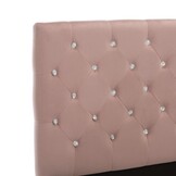 vidaXL Bedframe fluweel roze 90x200 cm