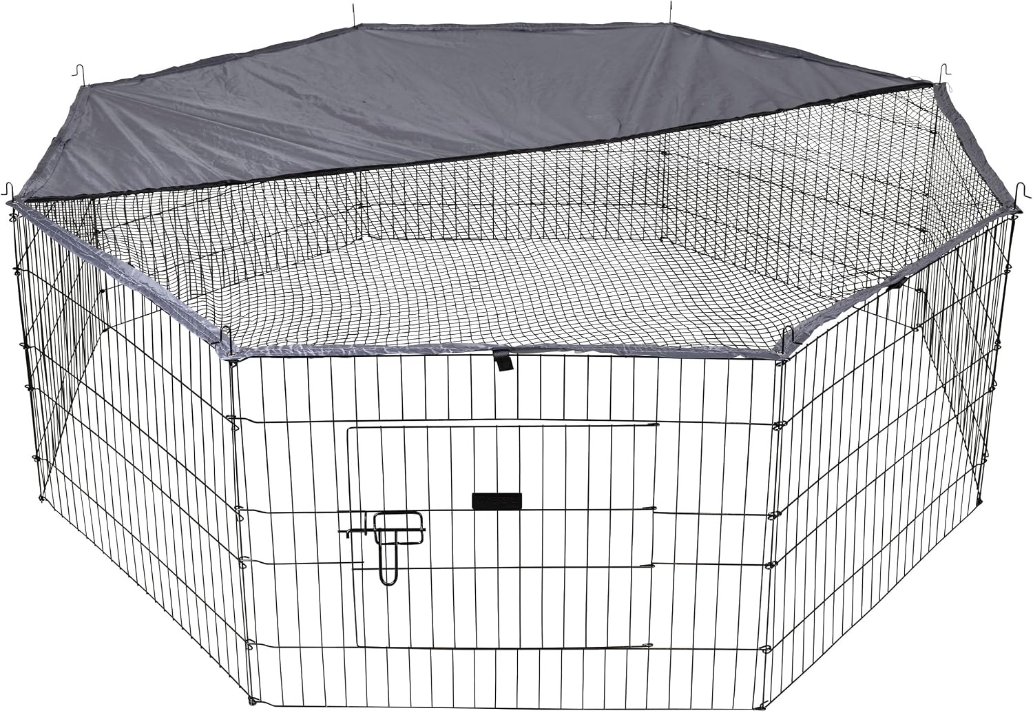 Kerbl Milo Buitenren voor Kleine Dieren - Zwart - 180 x 180 x 56 cm