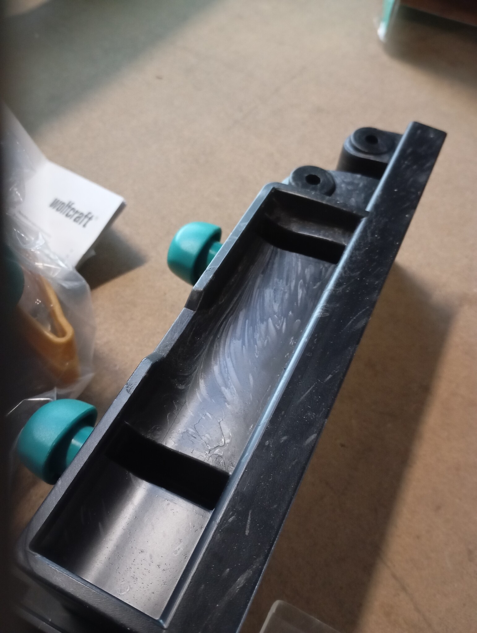 Wolfcraft Parallelle Freesgeleider voor MASTER cut 1500 en 2500 - Zwart