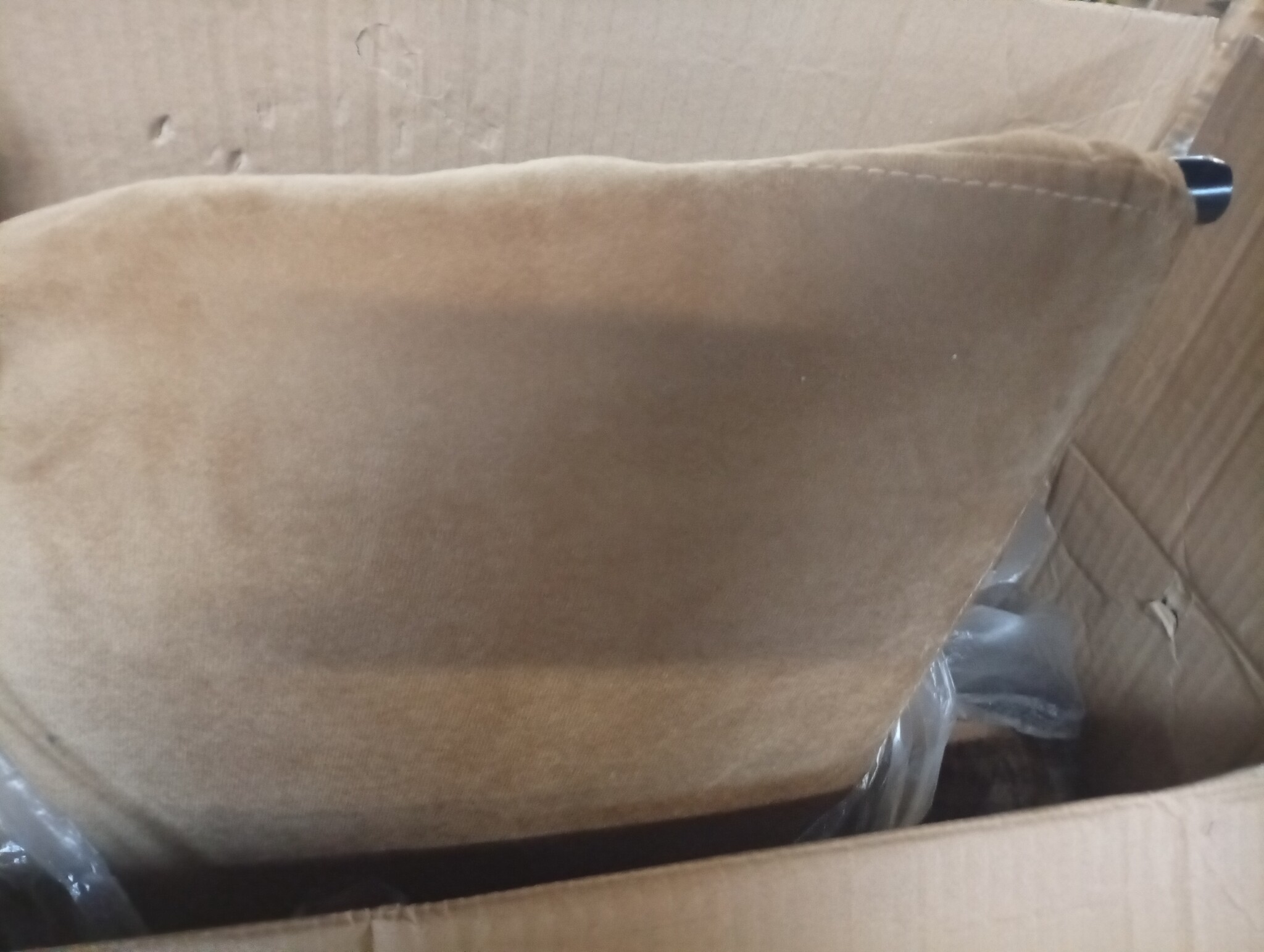 vidaXL Fauteuil 62x79x79 cm fluweel bruin