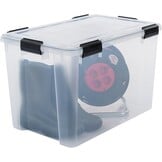Iris Ohyama Luchtdichte Opbergboxen - Set van 2 - 70 Liter - Transparant