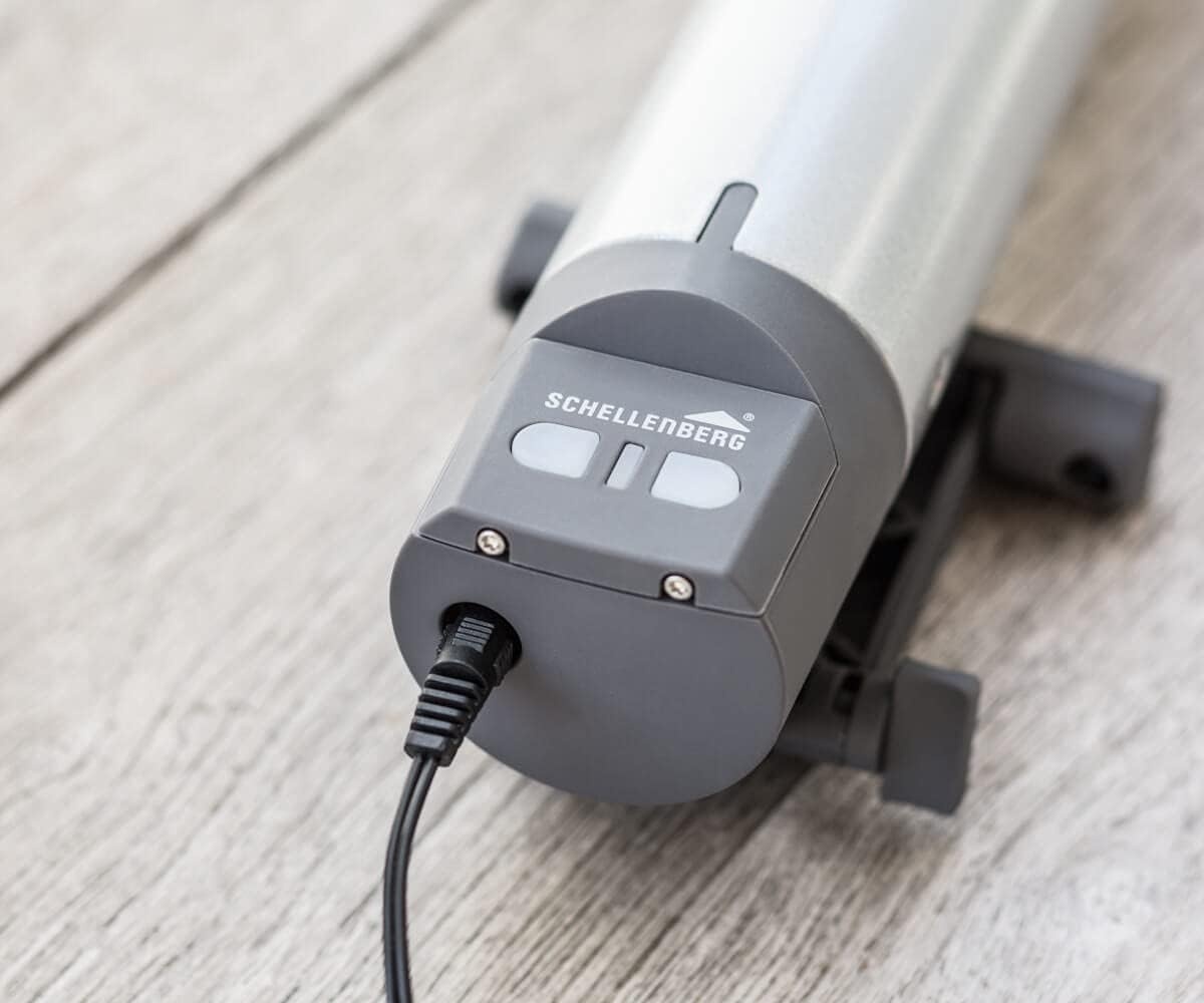 Schellenberg Premium Draadloze Zonneschermmotor - Voor zonneschermen tot 12 m² - Grijs