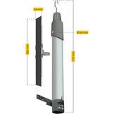 Schellenberg Premium Draadloze Zonneschermmotor - Voor zonneschermen tot 12 m² - Grijs