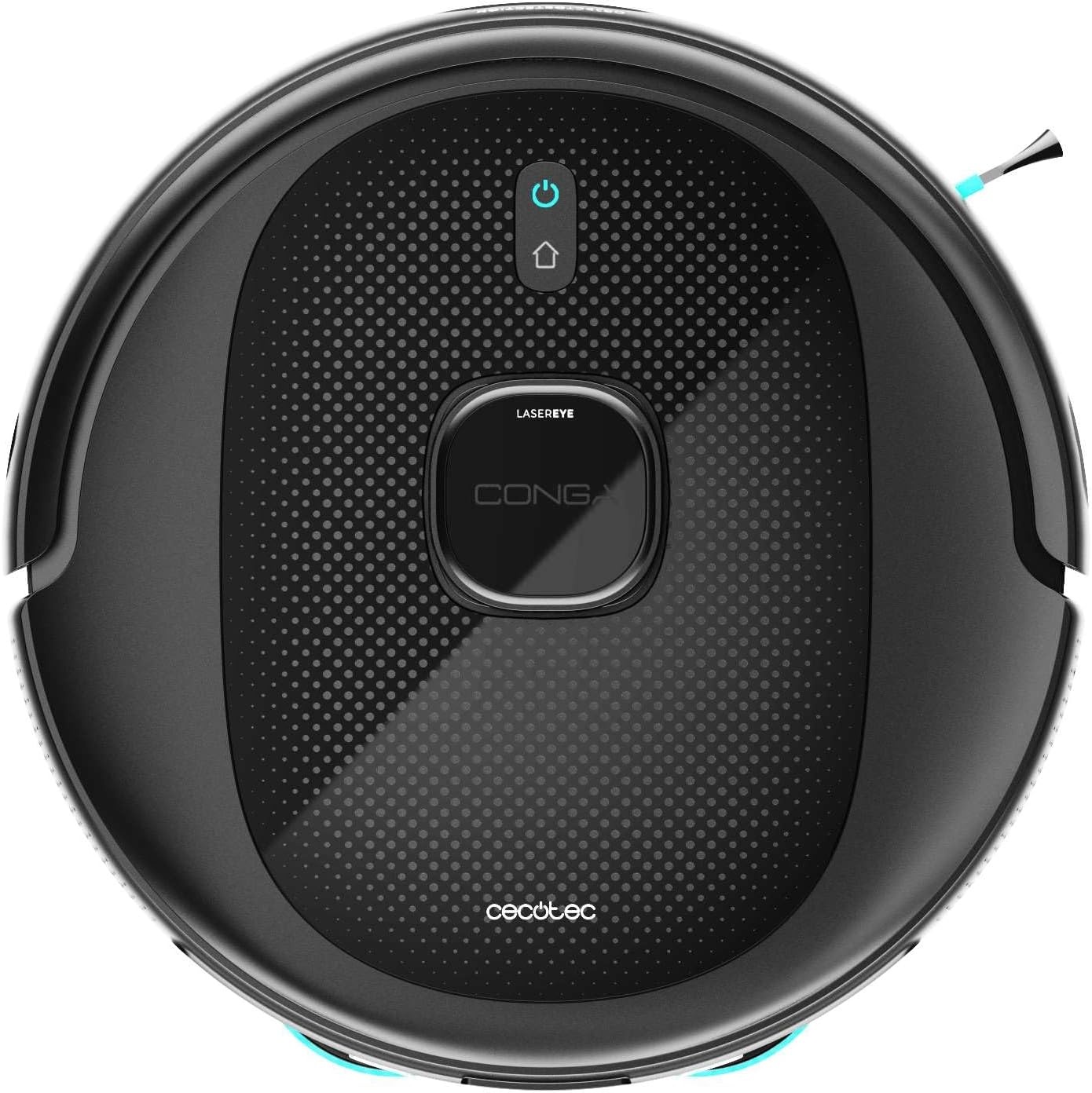 Cecotec Conga 9990 AI Spin Revolution Ultra Power Home robotstofzuiger, 10.000 Pa, lasernavigatie, automatische lediging, kunstmatige intelligentie, omzeilt objecten, app-bediening, 240 minuten