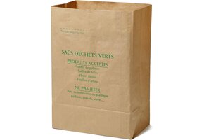 La Cordeline CJN29 10 groene afvalzakken, kraftpapier, 125 l, naturel - Maat 10 unité (Lot de 1)