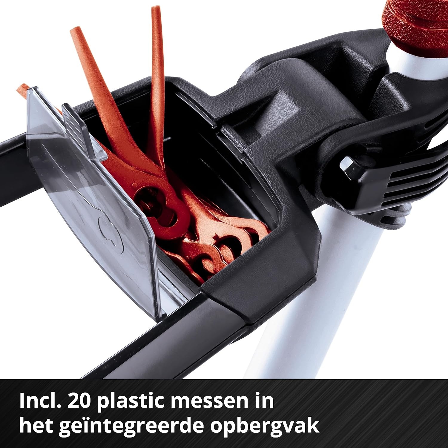 Einhell Accu Grasstrimmer GE-CT 18 Li - 18V - 24 cm - Inclusief 2.0 Ah Accu en Lader - Rood