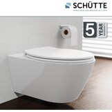 Schütte WC-bril met softclose – Wit – Thermoplast – 44,4 x 37,4 cm