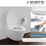 Schütte WC-bril met softclose – Wit – Thermoplast – 44,4 x 37,4 cm