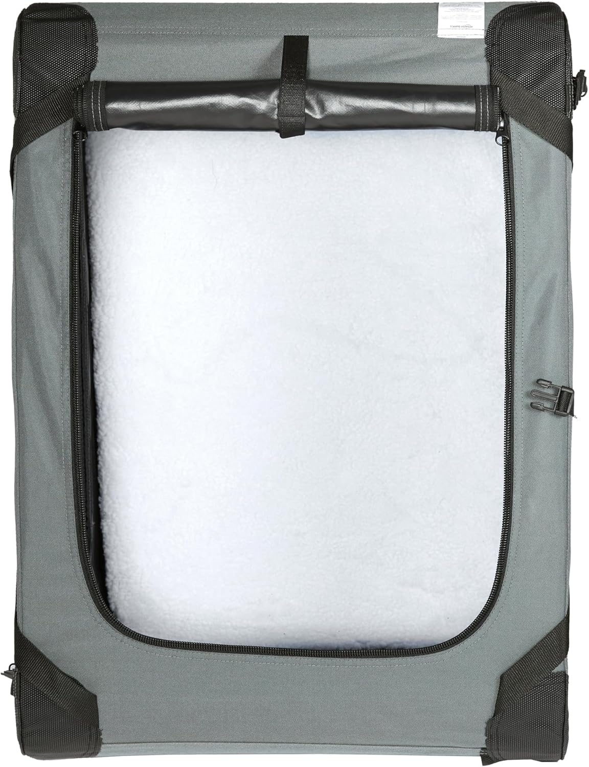 Amazon Basics Draagbare Hondenbench - Opvouwbaar - Maat L (91 x 61 x 61 cm) - Grijs