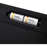 Amazon Basics Afvalbak, 60 liter, rechthoekig, roestvrij staal, met handsfree-bewegingssensor, zwart, zilver