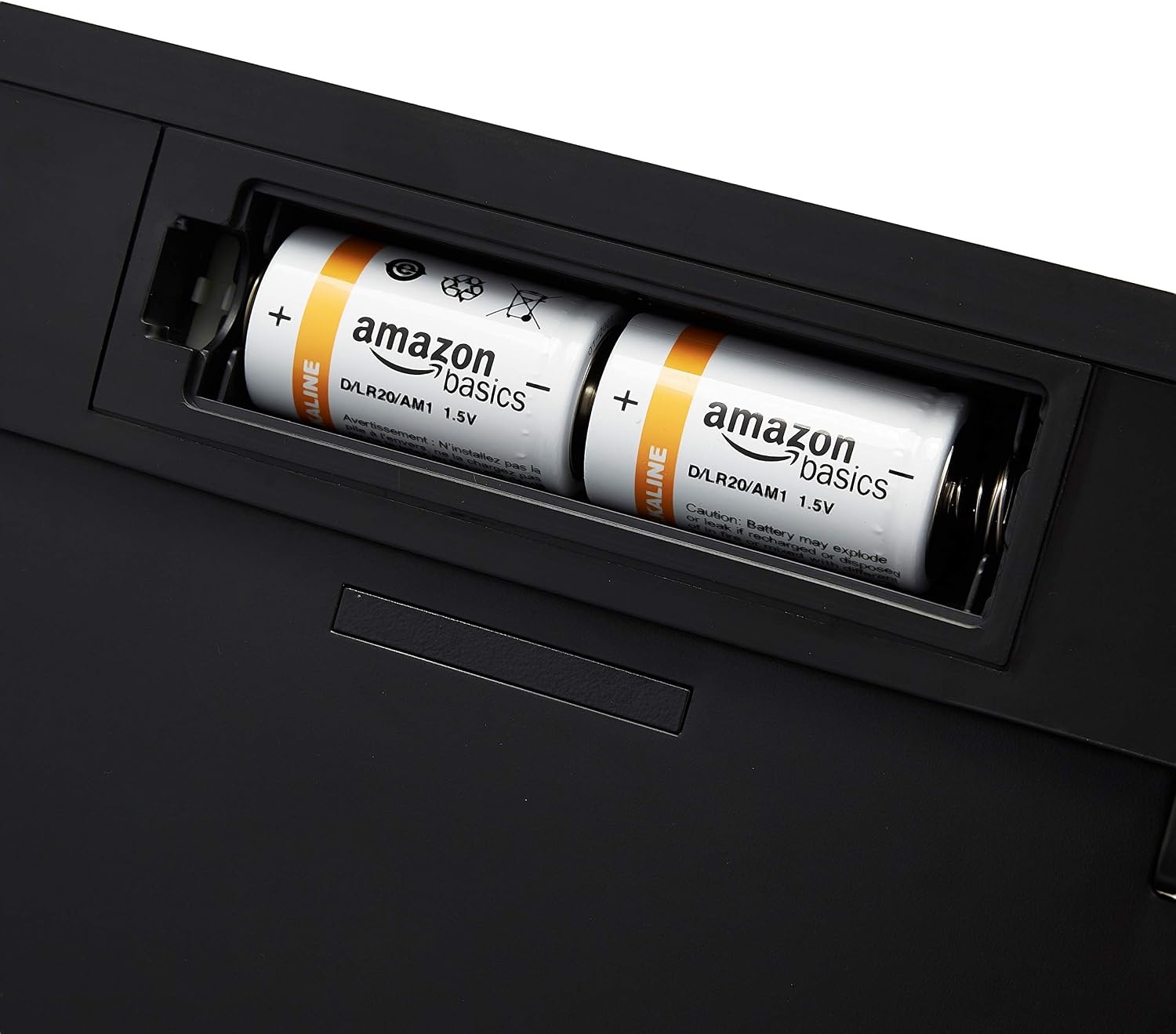 Amazon Basics Afvalbak, 60 liter, rechthoekig, roestvrij staal, met handsfree-bewegingssensor, zwart, zilver