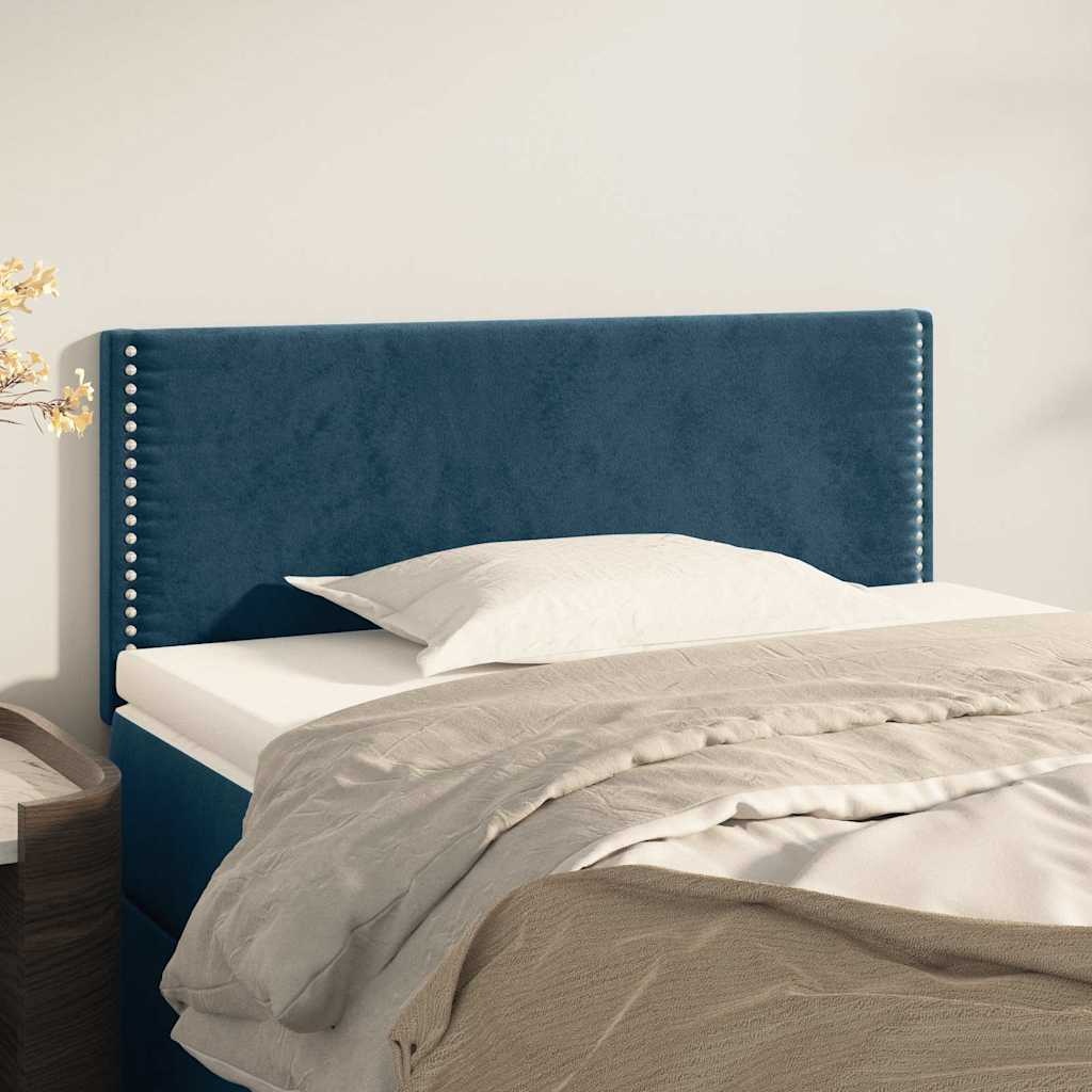 Donkerblauw Hoofdbord 100x5x78/88 cm - 73% Korting!
