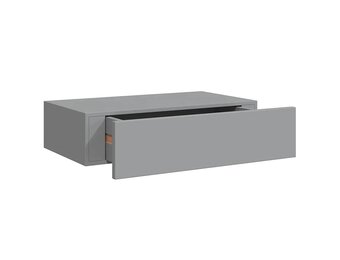 Wandschap met Lade 40 cm Grijs MDF - 83% Korting