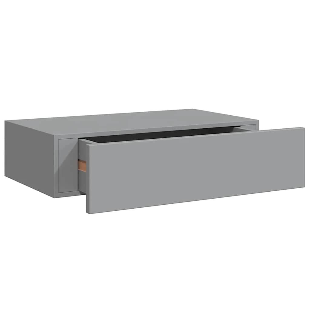Wandschap met Lade 40 cm Grijs MDF - 83% Korting