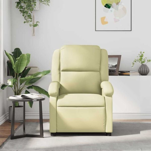 Luxe Crèmekleurige Echt Leren Fauteuil - 20% Korting