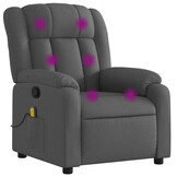 Verstelbare Massagestoel Donkergrijs - 25% Korting