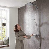 Hansgrohe Crometta E 240 Douchesysteem met Thermostaat - 240 mm - Chroom