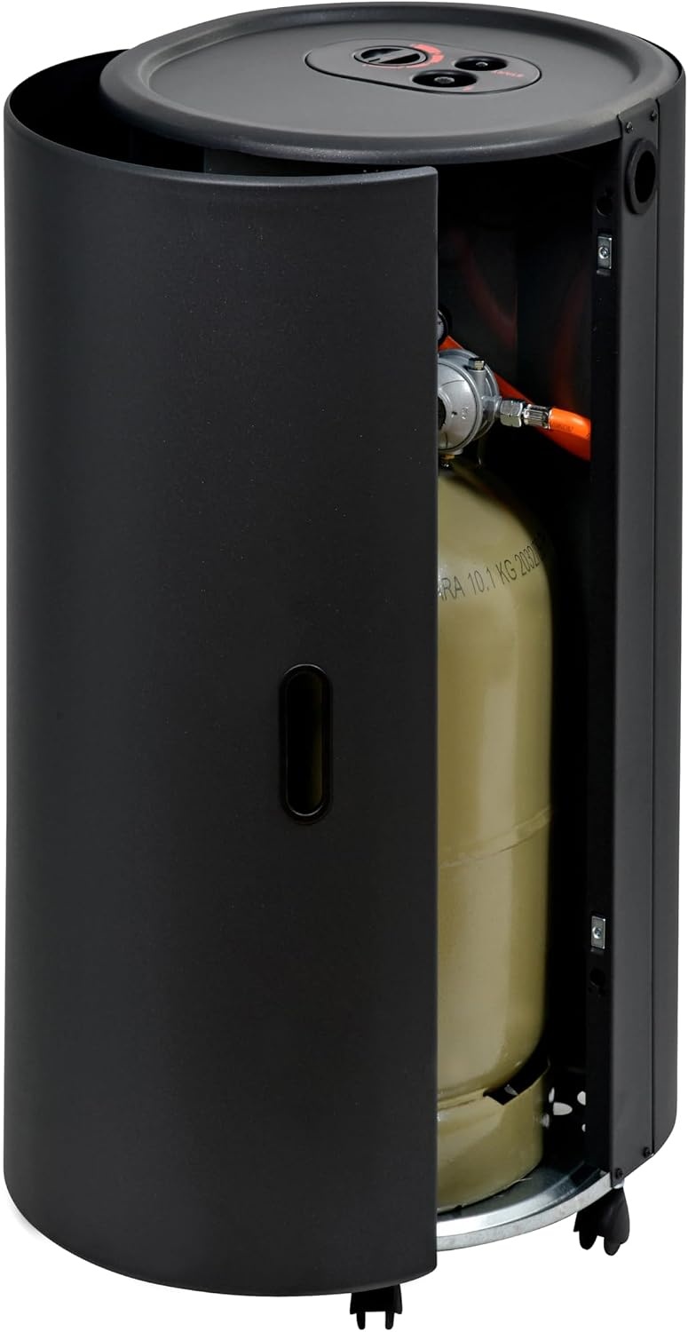 FIREFIX GH8522S CHIC 4200 ECO Gas-Heizofen - Zwarte Gaskachel met Thermostaat
