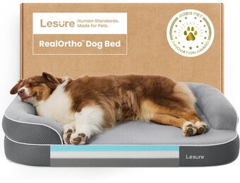 LE SURE RealOrtho™ traagschuim hondenbed groot - orthopedische hondenbank