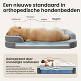 LE SURE RealOrtho™ traagschuim hondenbed groot - orthopedische hondenbank