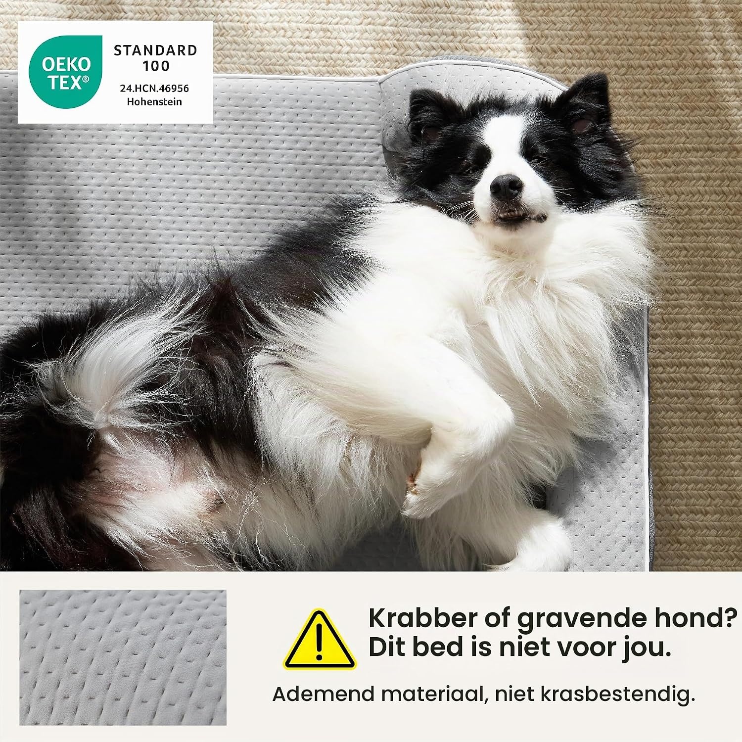 LE SURE RealOrtho™ traagschuim hondenbed groot - orthopedische hondenbank