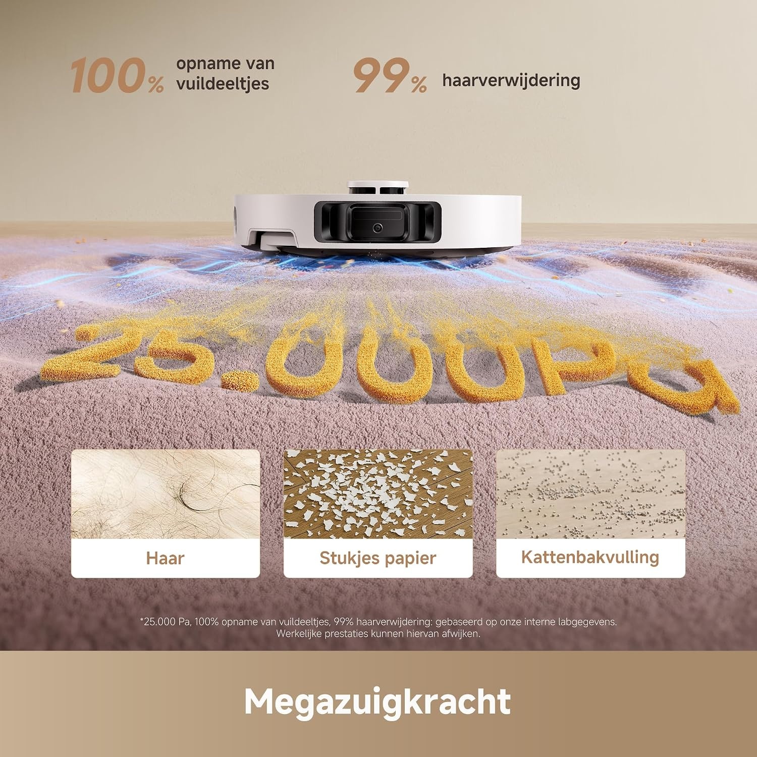 DREAME L10s Ultra Gen 3 Kit robotstofzuiger met 25.000 Pa zuigkr.