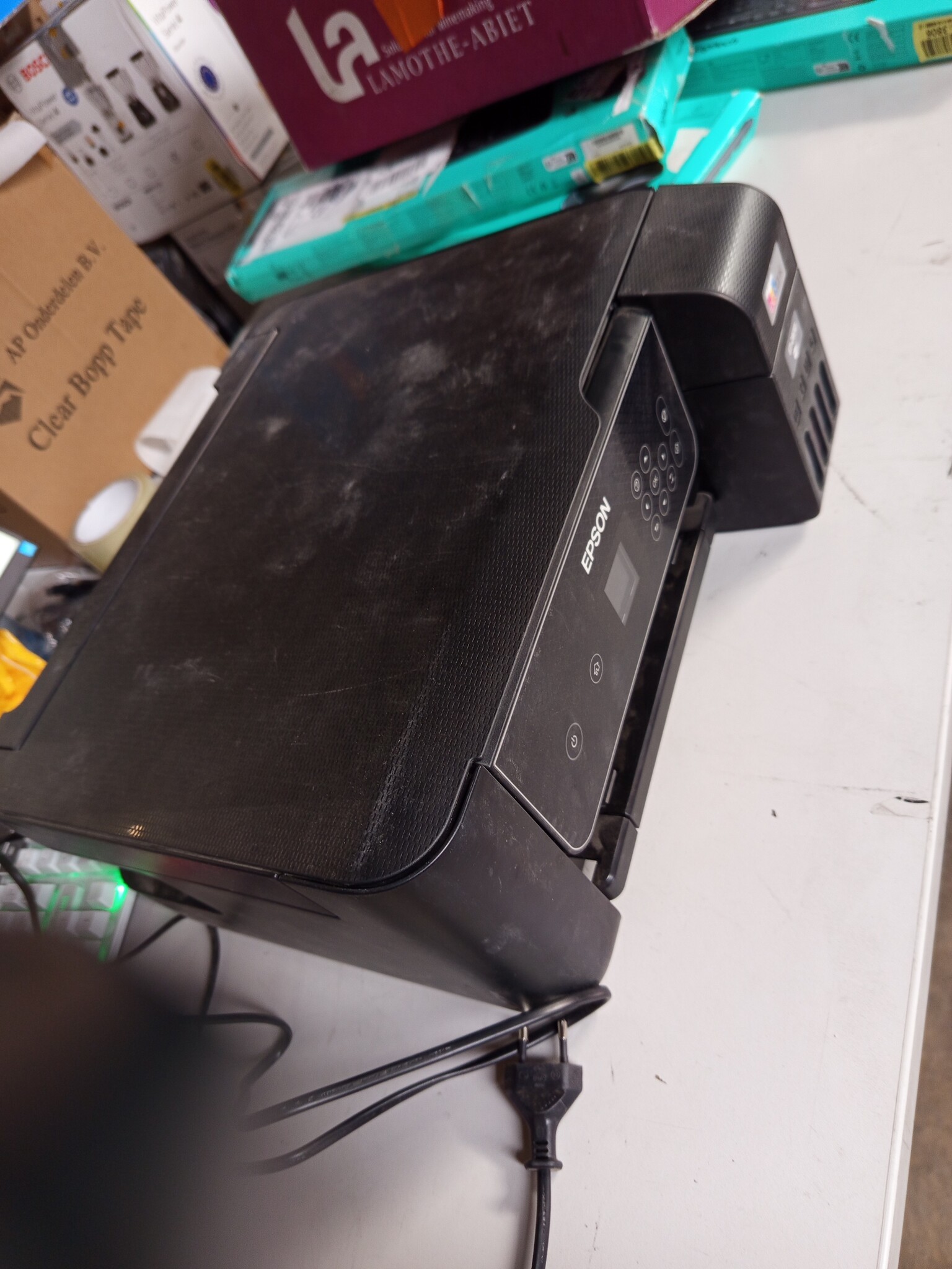Printer All-in-One Inkjet EcoTank ET-2870 Zwart | Afdrukken Kopiëren Scannen | WiFi | Lage printkosten